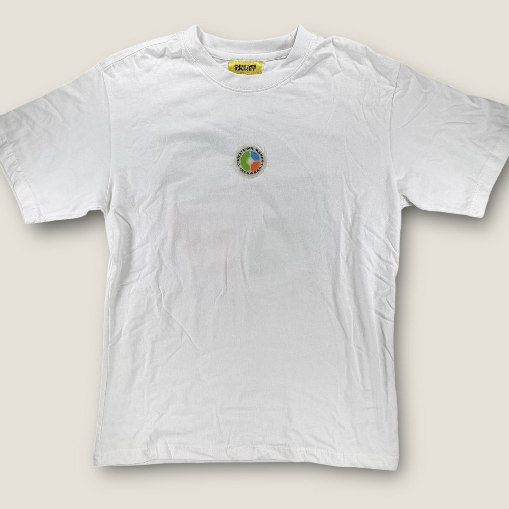 Chinatown Market Techwear Graphic T-Shirt White Small OG Logo Streetwear S